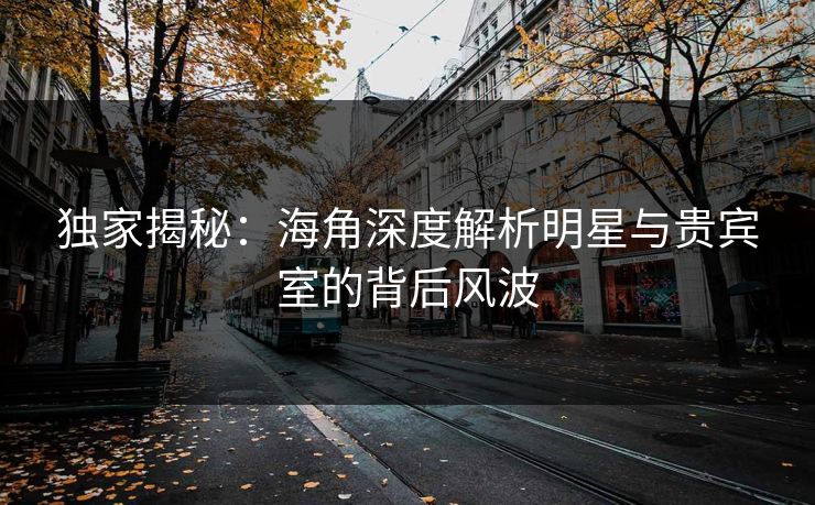 独家揭秘：海角深度解析明星与贵宾室的背后风波