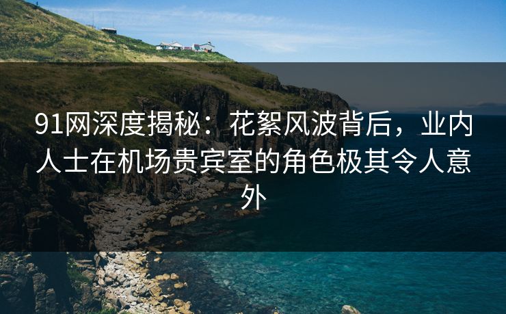 91网深度揭秘：花絮风波背后，业内人士在机场贵宾室的角色极其令人意外