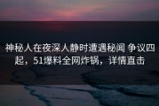 神秘人在夜深人静时遭遇秘闻 争议四起，51爆料全网炸锅，详情直击