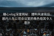 糖心vlog深度揭秘：爆料风波背后，圈内人在公司会议室的角色极其令人意外
